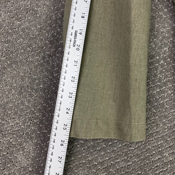 Vintage LL Bean Blazer Jacket Men's 40R Olive Green Cotton Linen - Picture 11 of 13